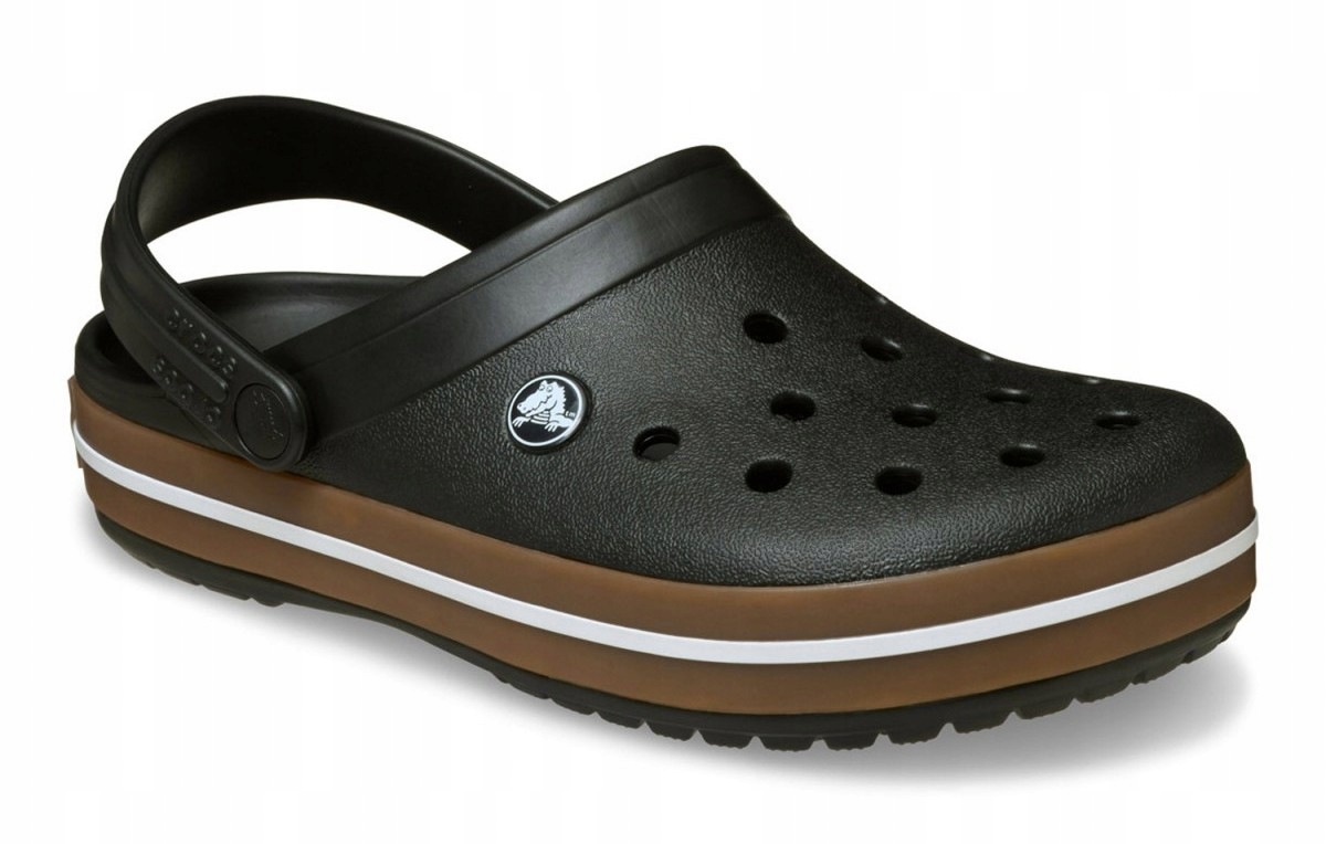 Crocs Crocband Gum 212756-001 11016 černé klasické nazouváky M8 W10 41-42