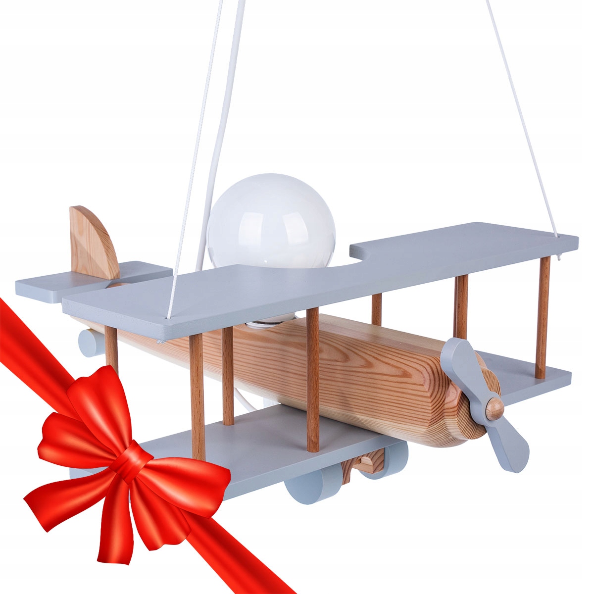 

Lampa Dla Chłopca Wisząca Sufitowa Szara Led