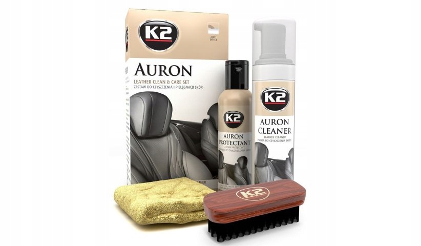 K2 AURON набор для ухода за кожей + щетка