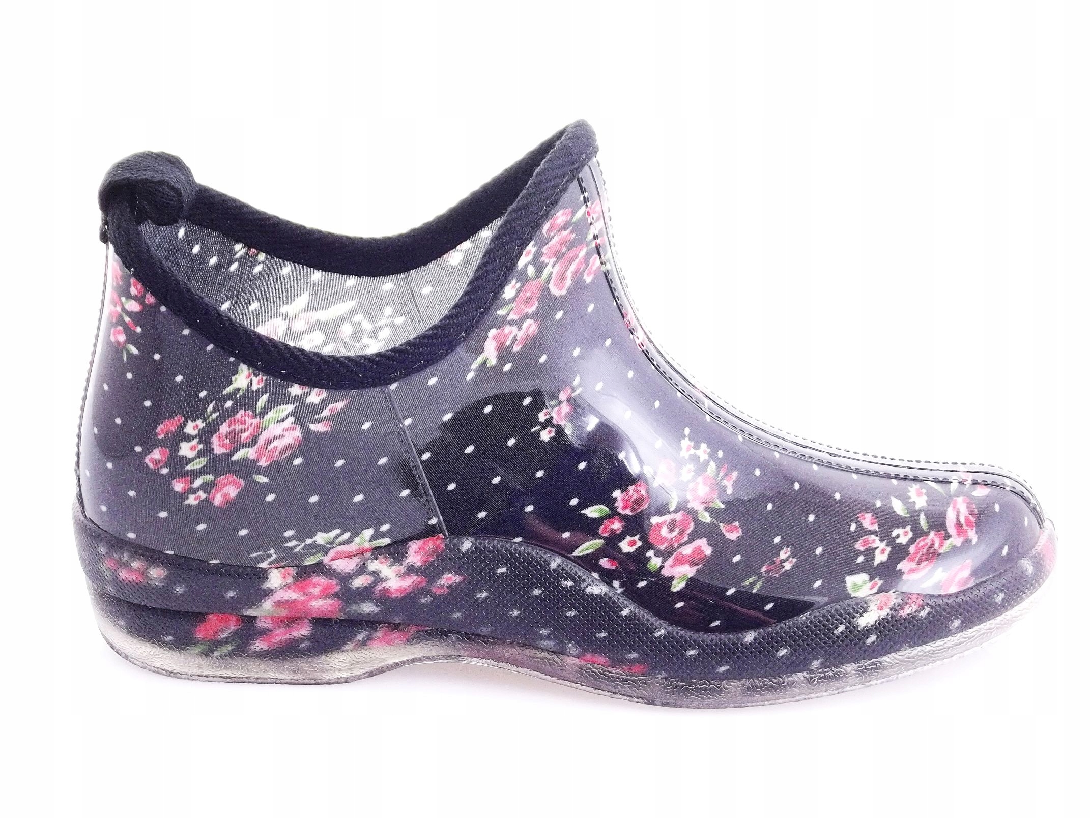 Kalosze damskie krótkie czarne 3 lakier r.40/przeczytaj opis/ Marka inna