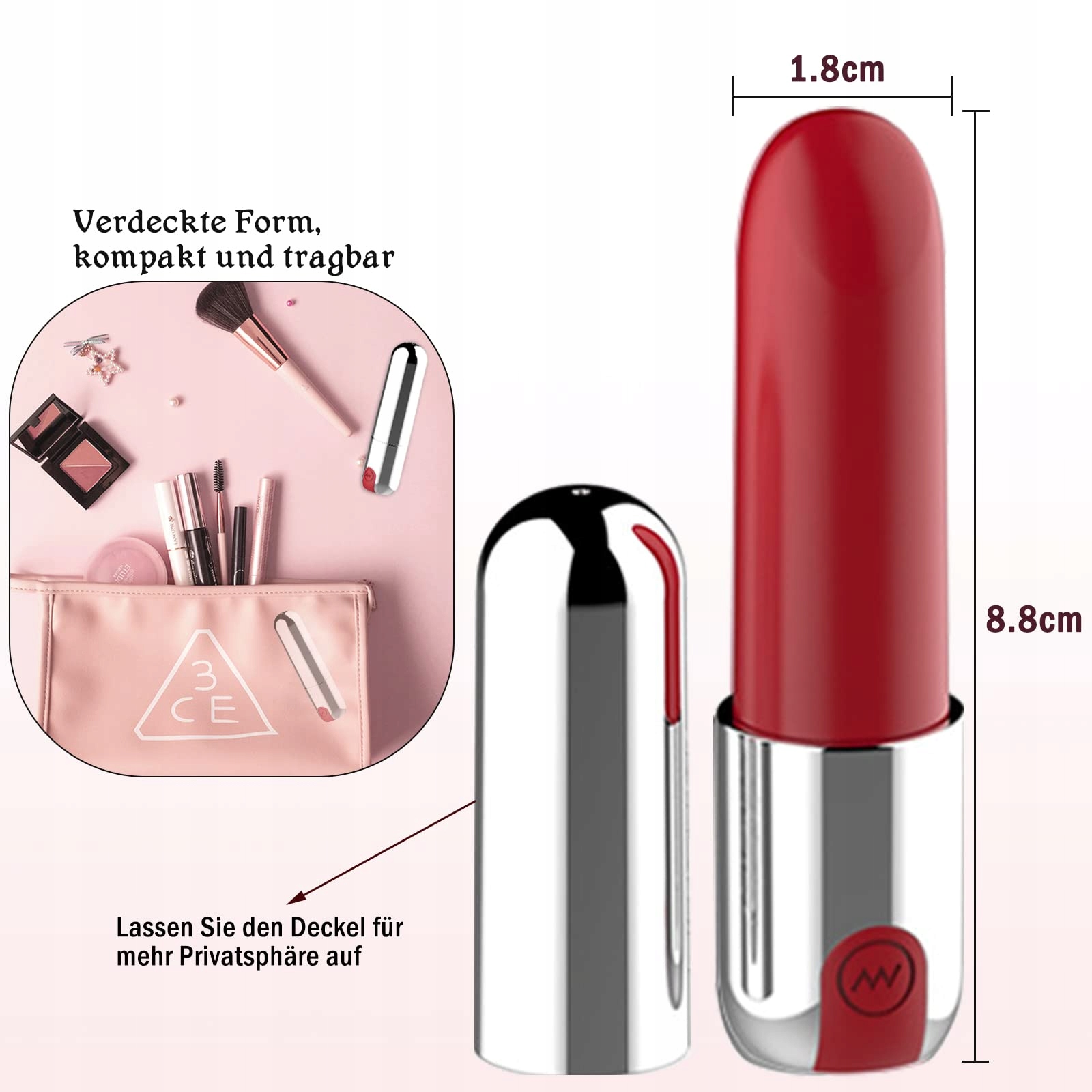 BDSMYEE Mini Wibrator G-Punkt Klitoris Stymulator Dla Kobiet i Par — miniatura 7