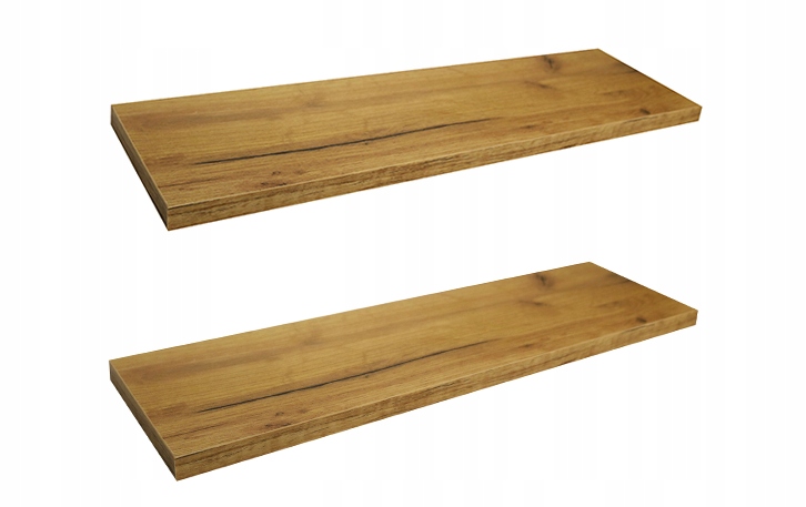 

Półka Ścienna Wisząca 50 CM Dąb Craft Złoty 2 Szt