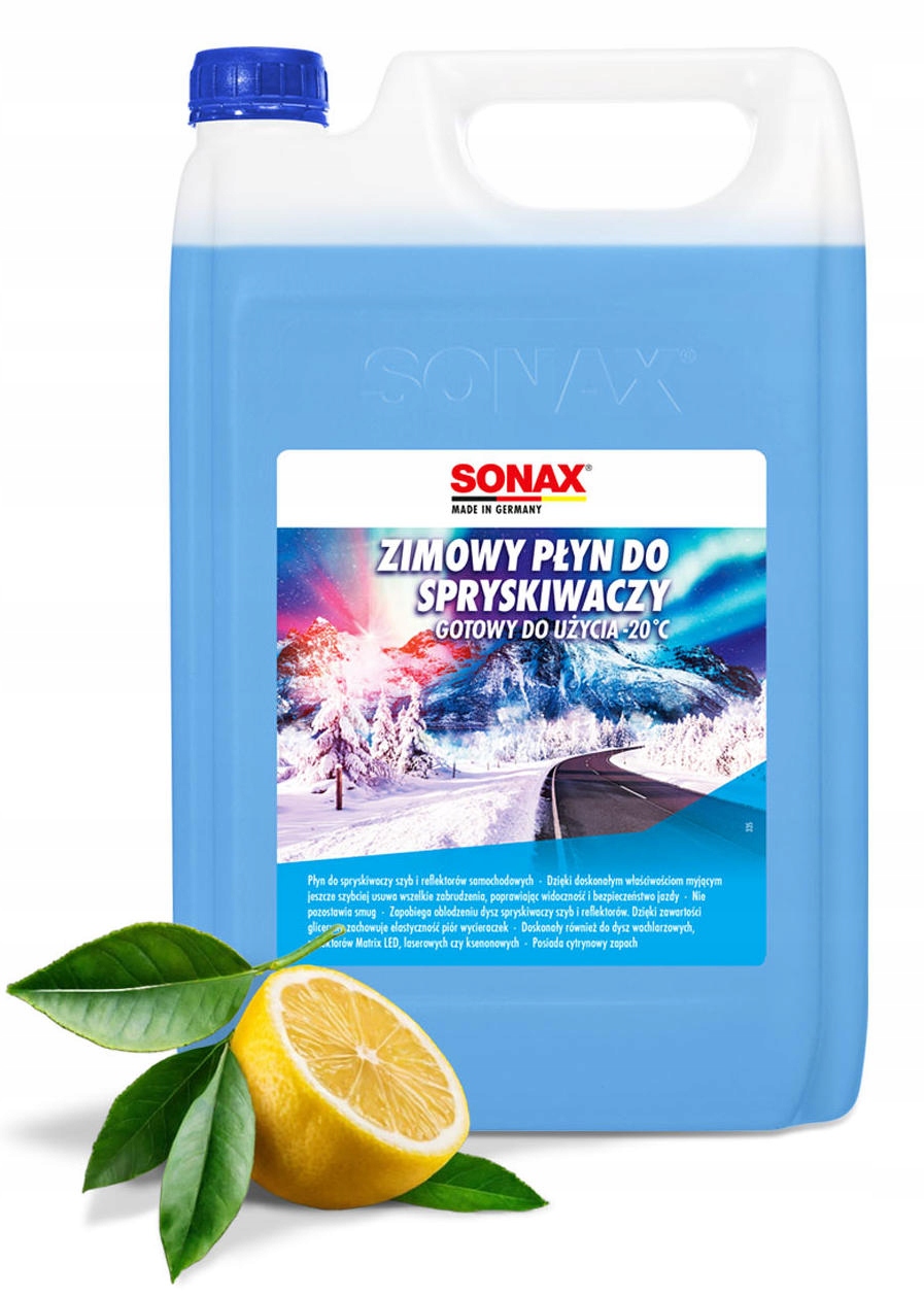 SONAX ZIMOWY PŁYN DO SPRYSK. 4L DO -20°C CYTRYNOWY