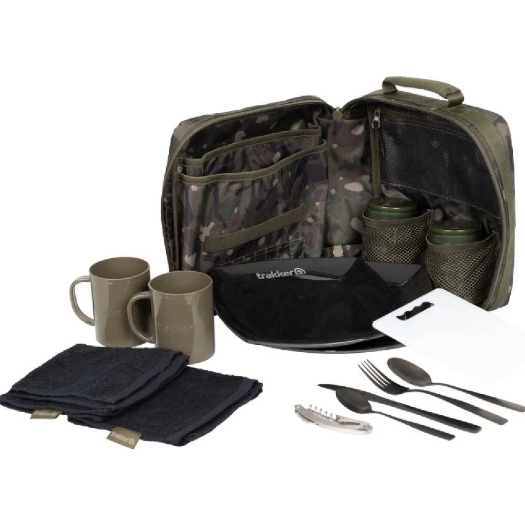 Zestaw Naczyń Wędkarski Biwakowy Trakker Nxc Camo Deluxe Food Set