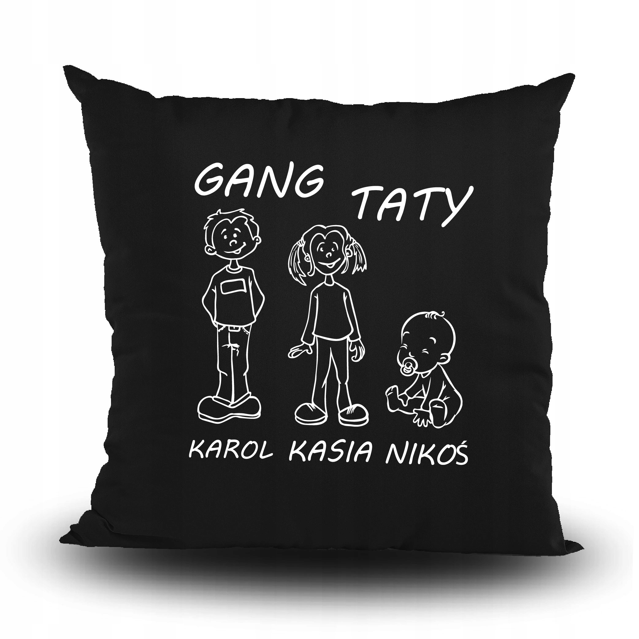 

Poduszka Dzień Ojca Gang Taty Dzieci Tata