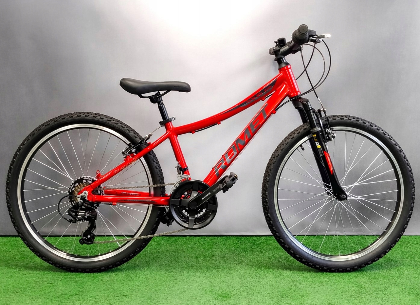 Dziecięcy Rower górski MTB24" Romet Rambler rama aluminium 13" Amortyzowany