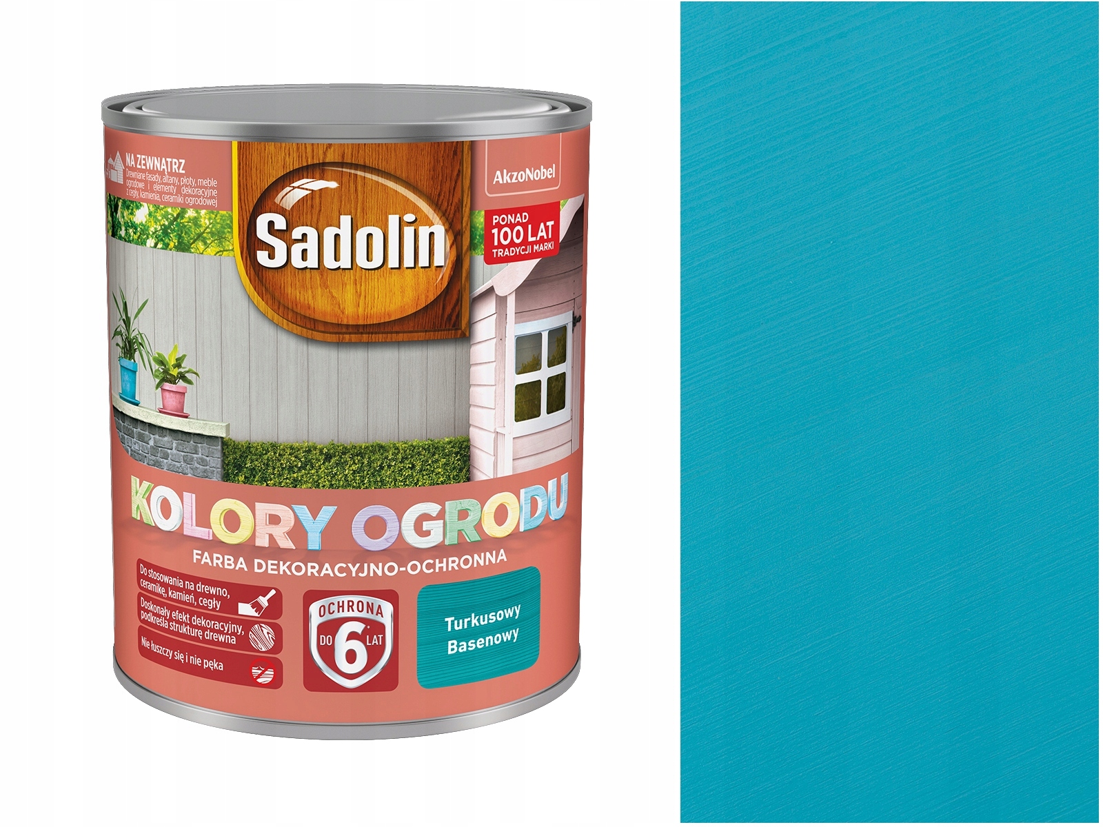 SADOLIN KOLORY OGRODU 0,7L TURKUSOWY BASENOWY