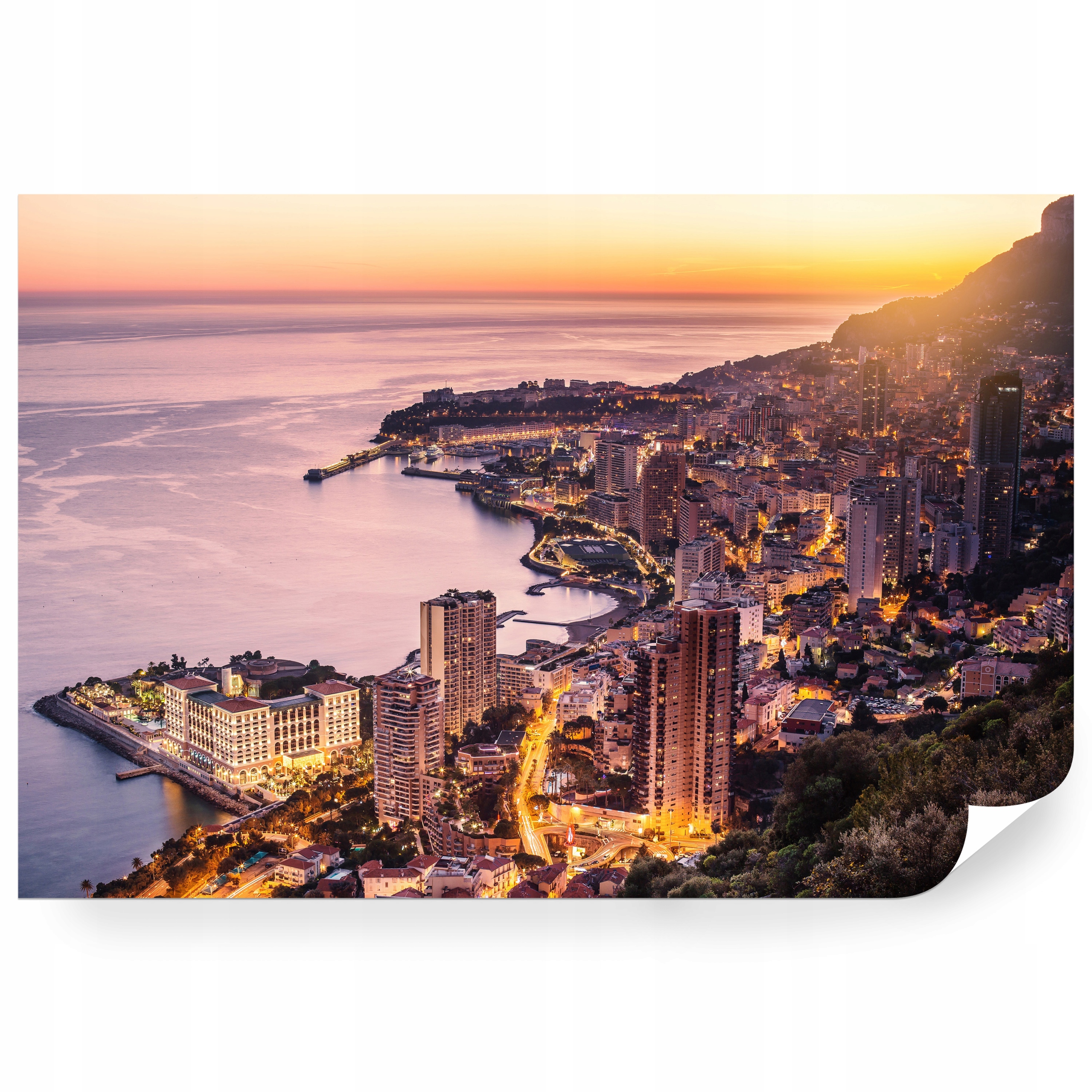 Fototapeta samolepicí Panorama Luxusního Monaka V Noci 180 x 120 cm