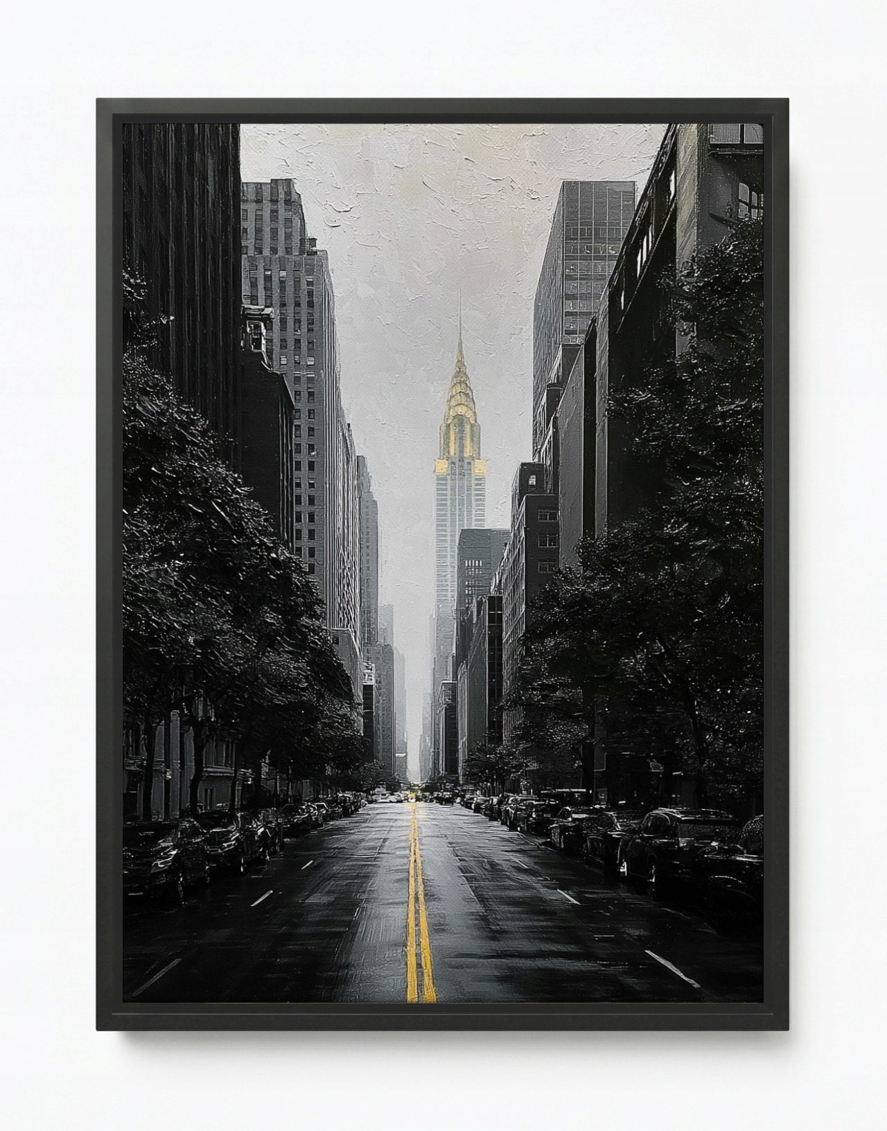 Obraz Rama American Box Město New York Manhattan Chrysler Ulica 60x80