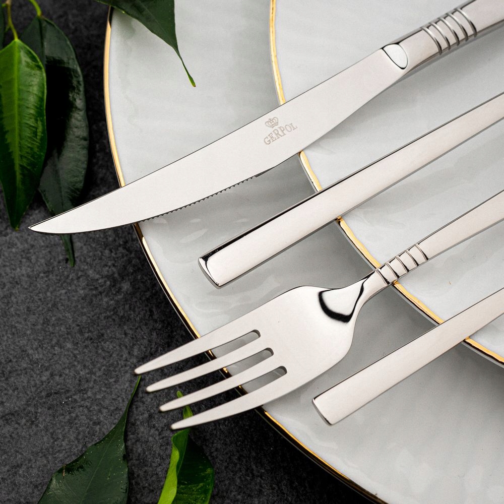 Sztućce Zestaw sztućców Komplet na 6 osób Gerpol Liczba elementów w zestawie 24