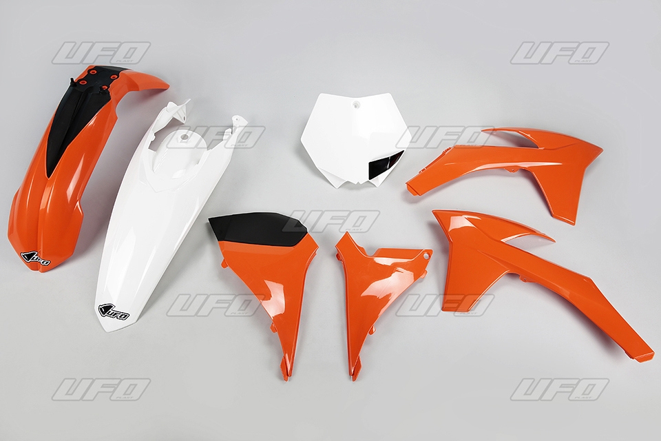 Ufo Sada Plastov Ktm Sxf '11-'12, Sx '12 Farba Oem (oranžová/biela)