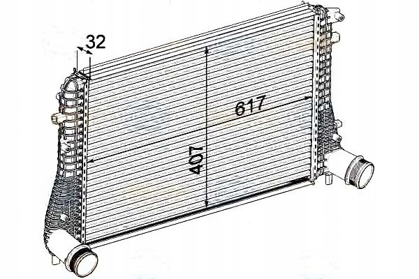 BRH8ML 376 746-721 INTERCOOLER VW GOLF 6 1,6-2,0T Producent części Behr Hella Service