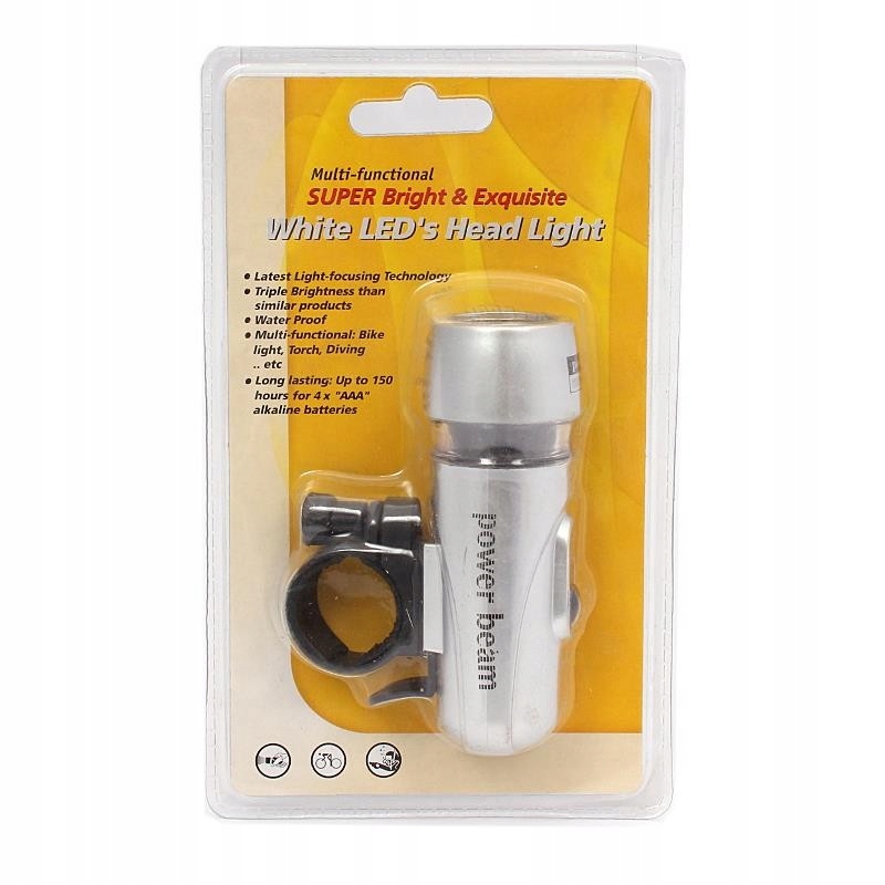 LAMPKA ROWEROWA PRZÓD 5 LED WODOODPORNA Marka Kotarbau