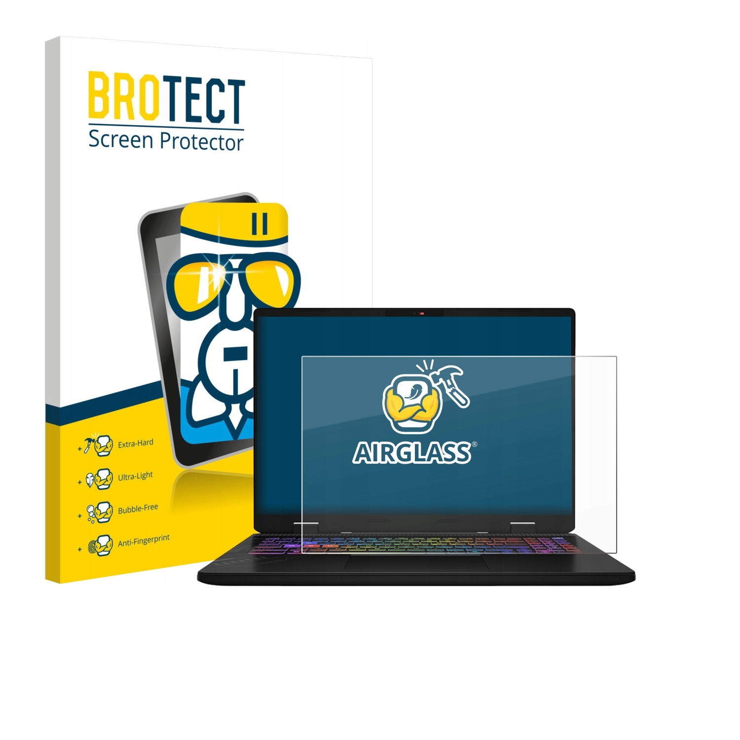BROTECT AirGlass Szkło Ochronne na Ekran do MSI Vector 16 HX AI