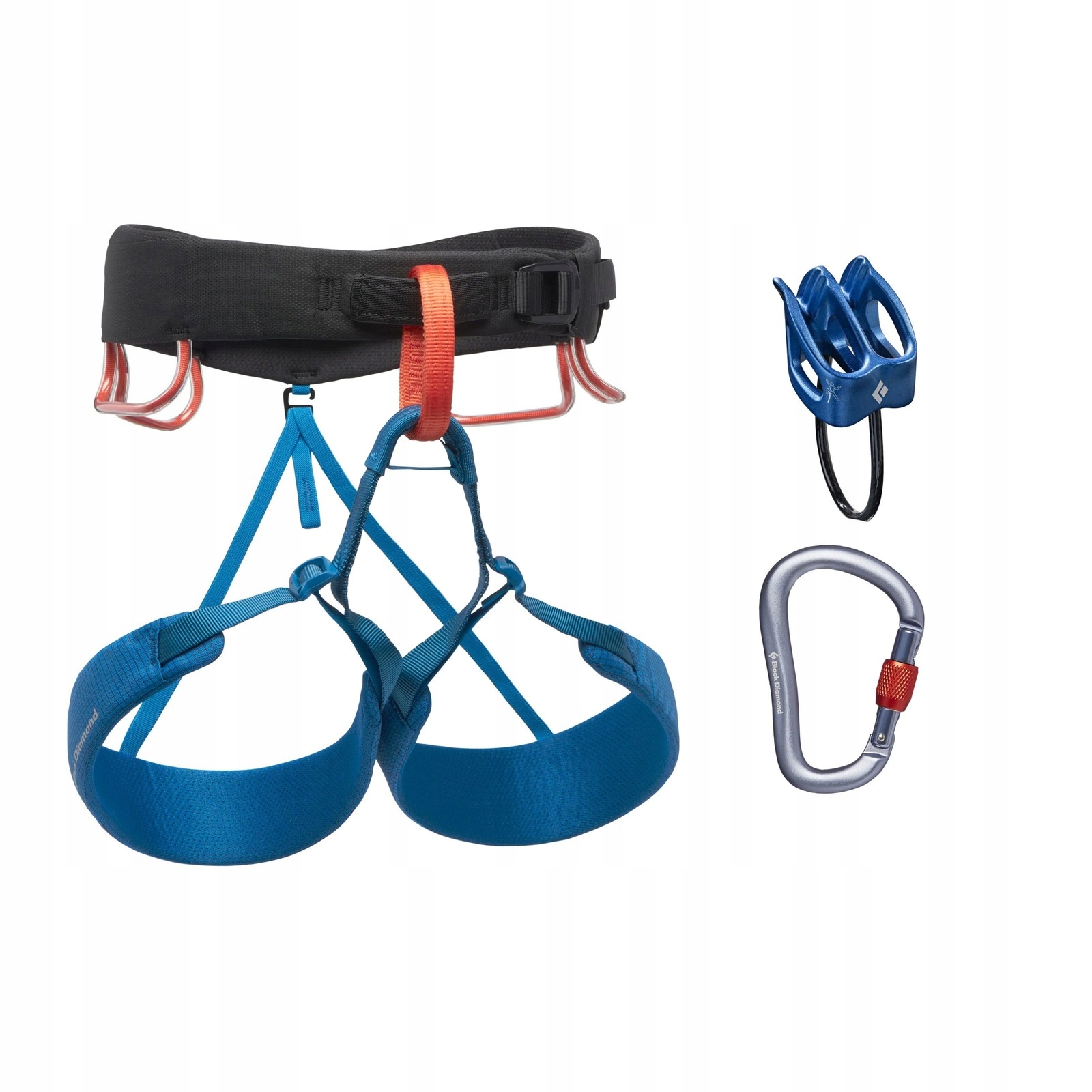 Black Diamond horolezecký postroj set W Momentum Harness modrý
