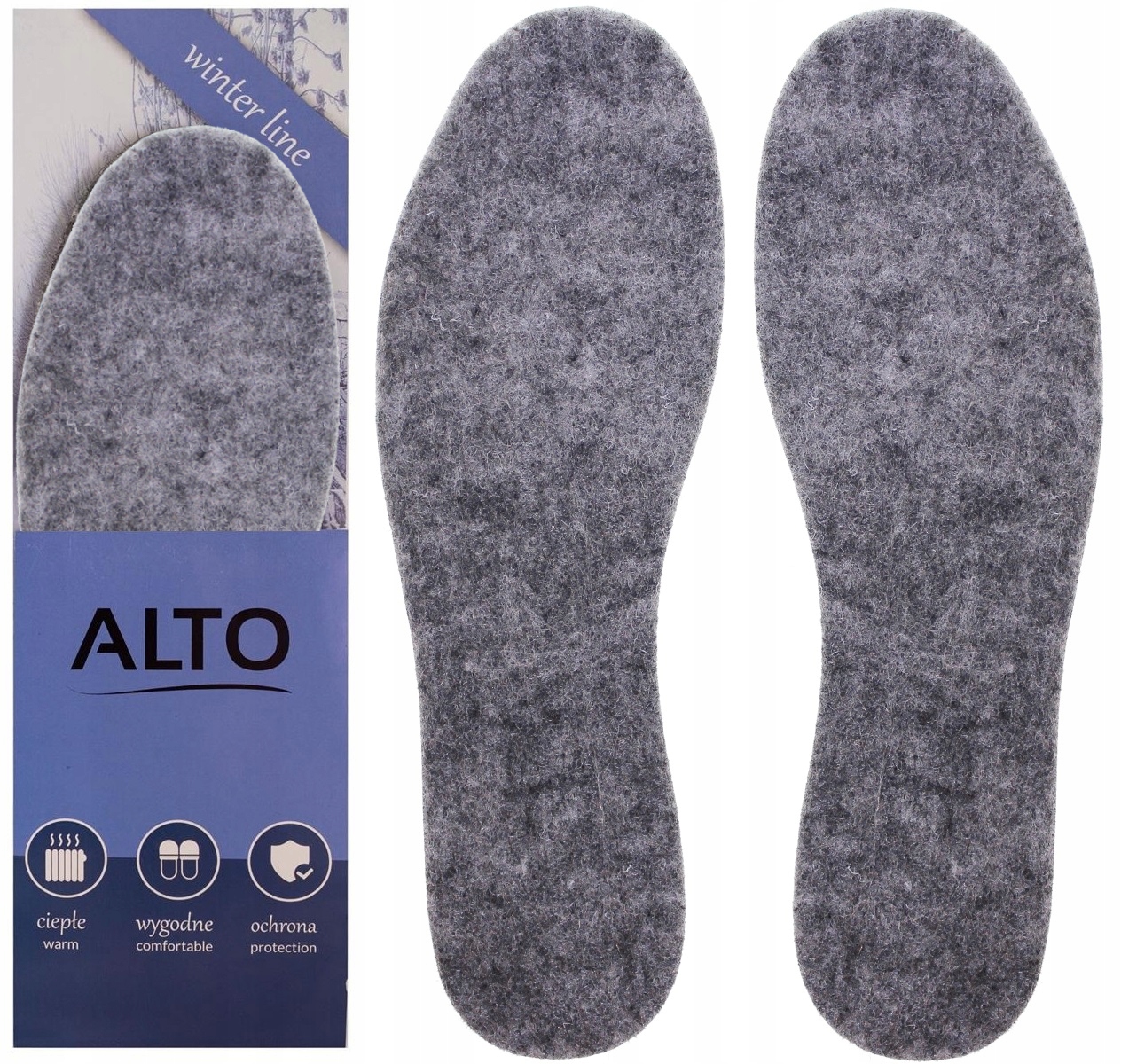 WKŁADKI DO BUTÓW FILCOWE GRUBY FILC 6 mm r. 49