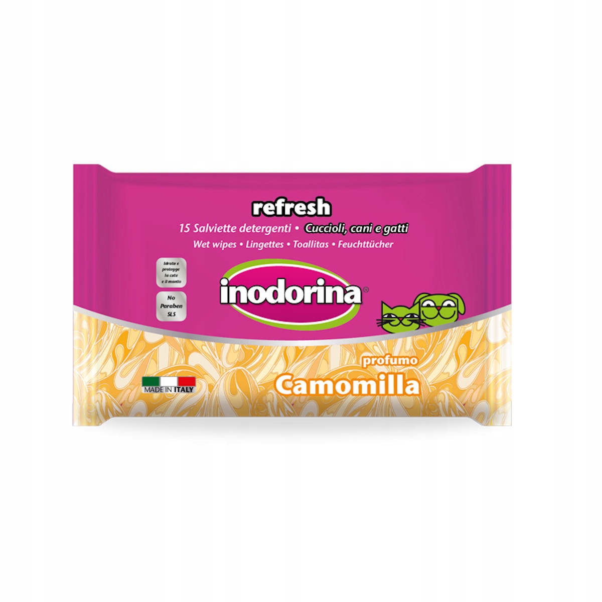 

Inodorina Refresh Camomilla chusteczki nawilżane 1