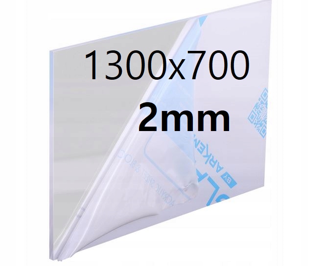 Pleksi /plexi Plexa Plexa Bezbarvá na míru 1300x700x2 mm Akrylová Deska
