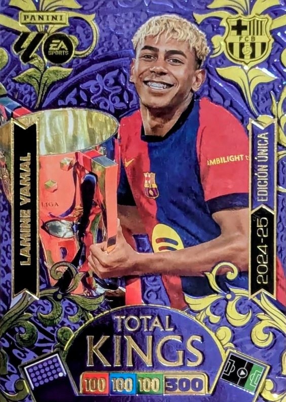 Panini LaLiga 2025-26 Lamine Yamal Total Kings karta Fc Barcelona Puchar