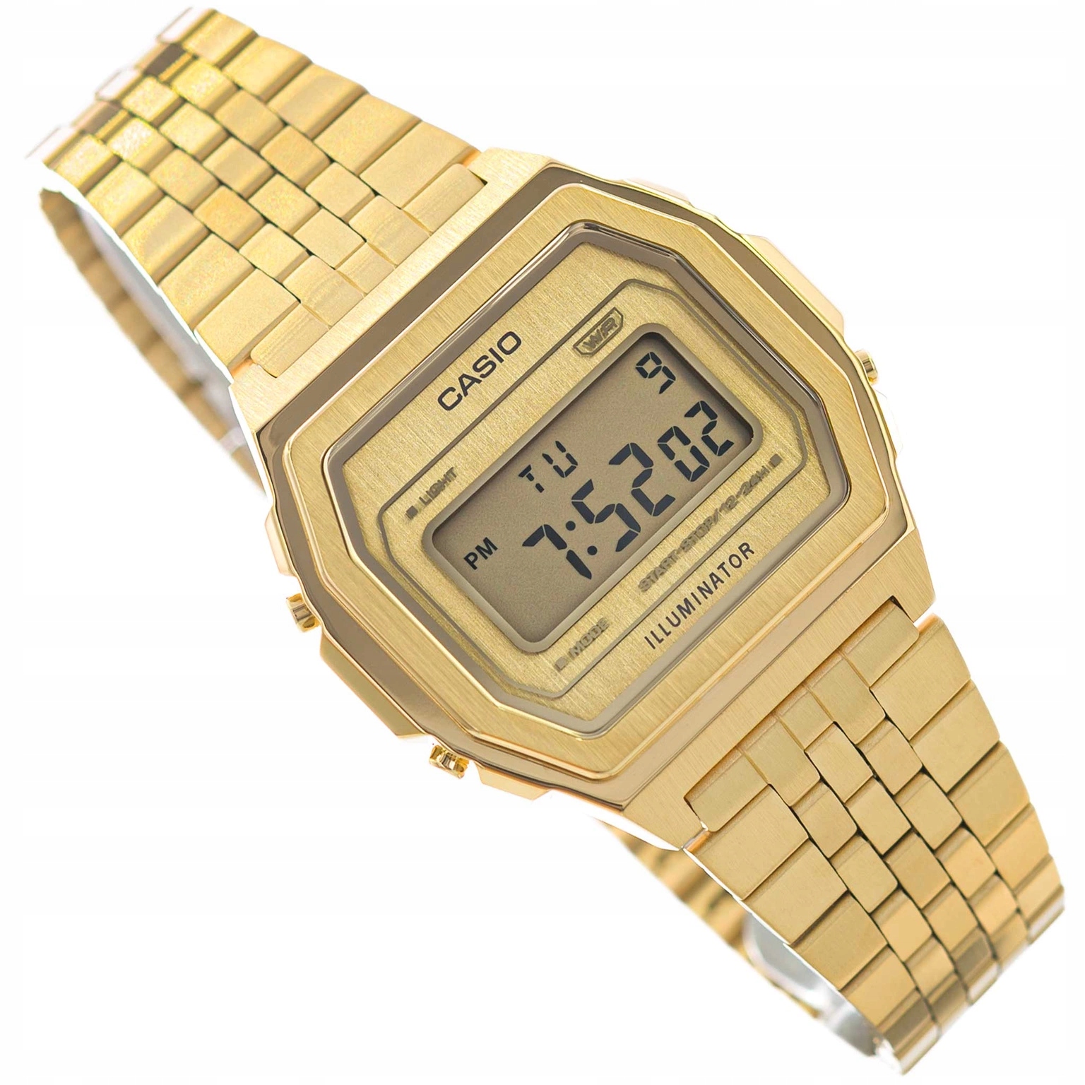 Hodinky Casio A1000G-9EF Vintage Retro Zlaté Na Náramku