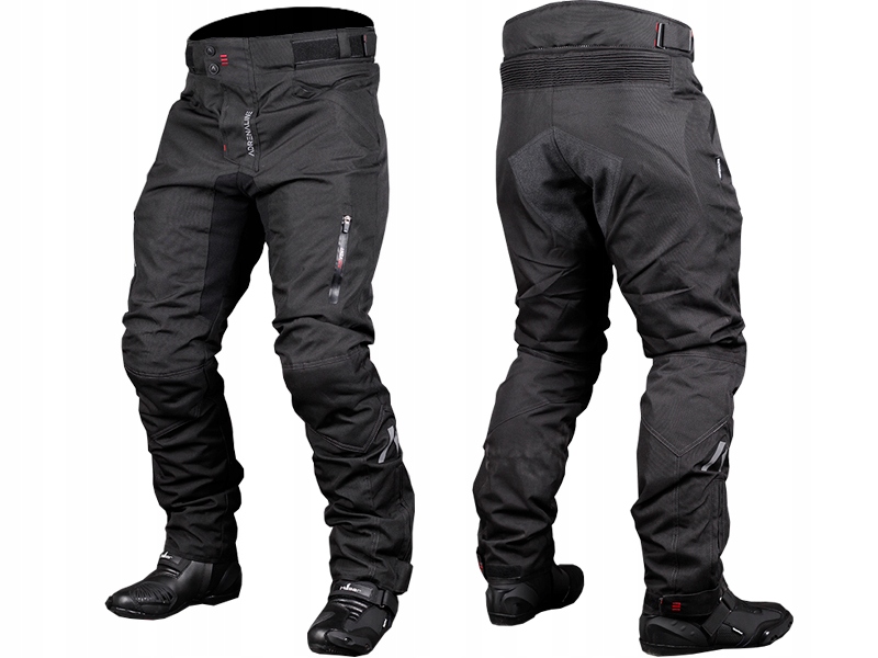 Textilné motocyklové nohavice Adrenaline Soldier čierne veľ. 4XL