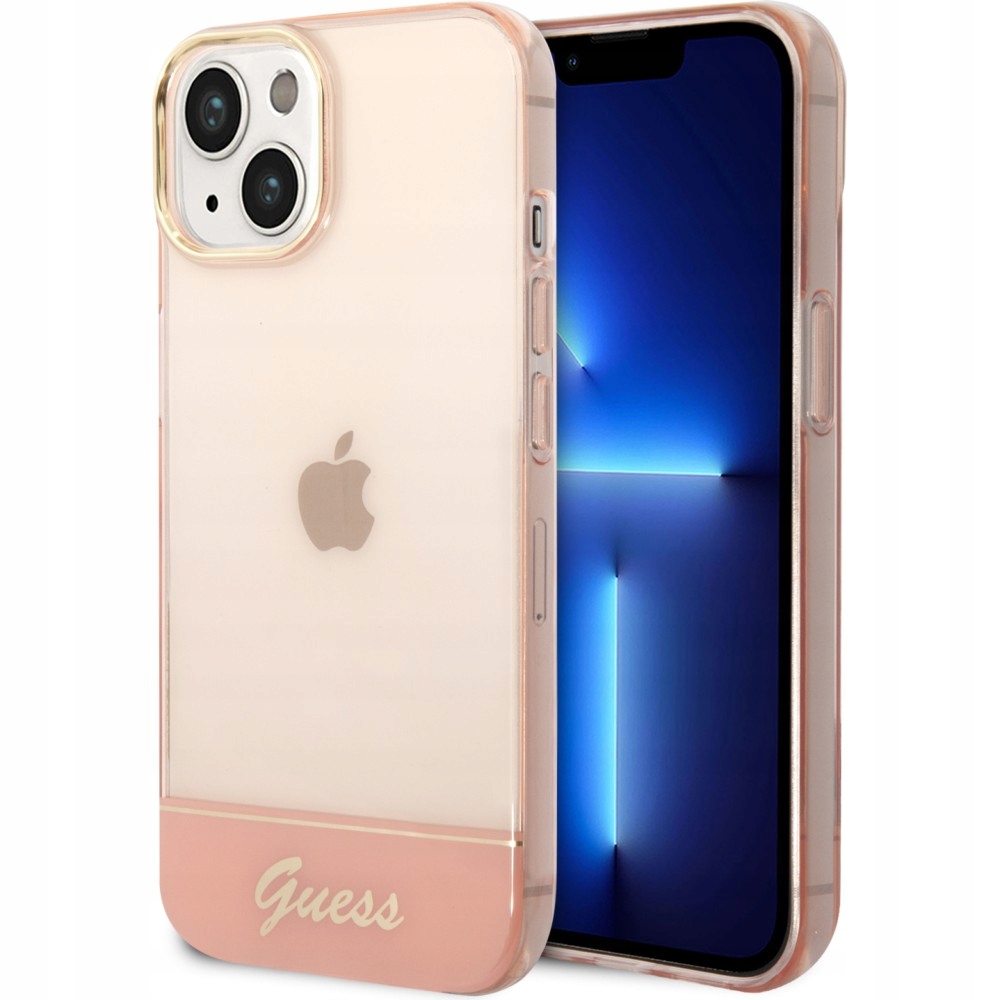 Etui Guess Translucent na iPhone 14 Plus różowe Guess
