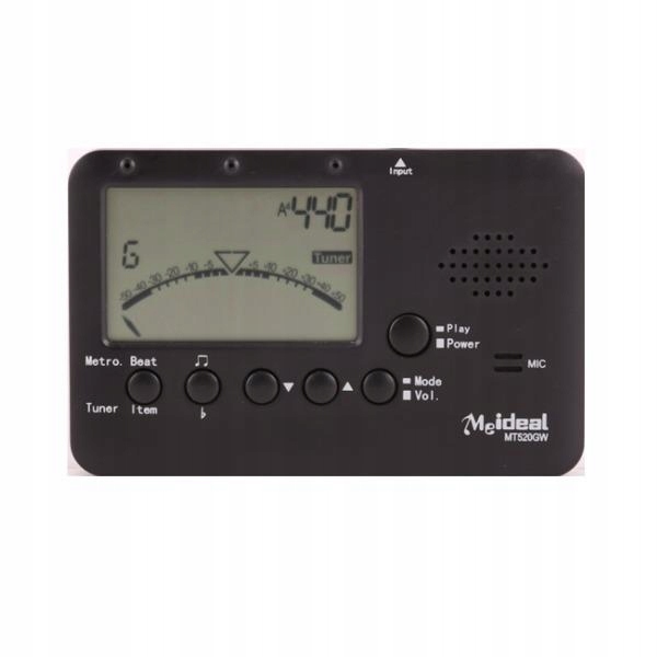 MEIDEAL Black metronom, tuner, generator dźwięków