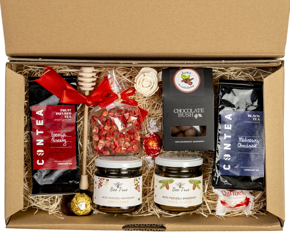 Dárková Sada Craft Box XL: 2x čaj 2x med sladkosti#152