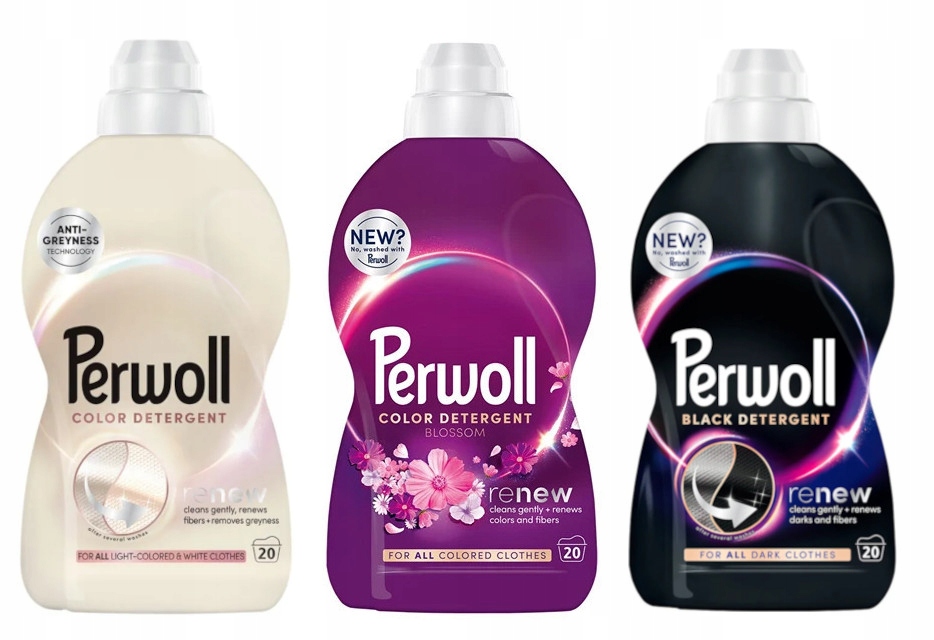 Perwoll Zestaw Renew Do Prania Lights 1L Kolor 1L Black 1L