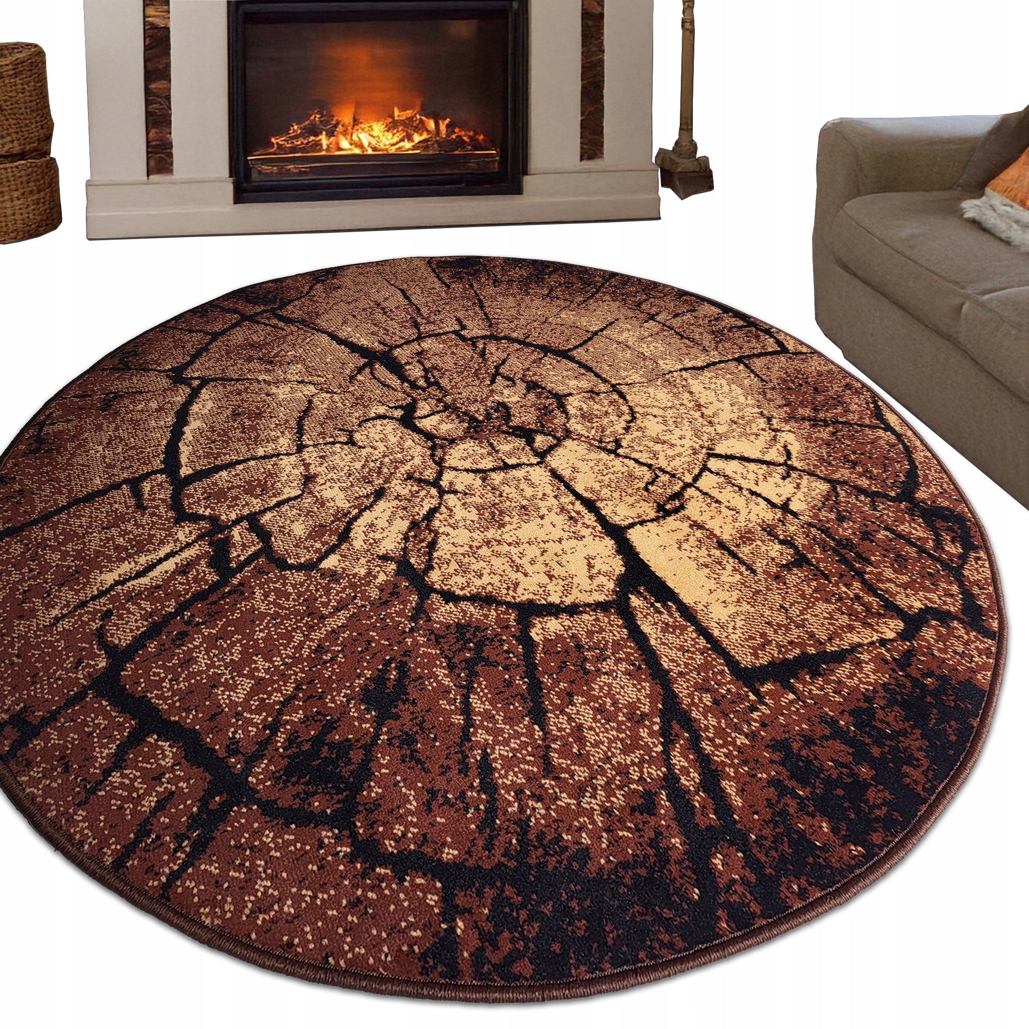 Dywan Okragły Koło Alfa 140X140 cm Belgijski do wyboru! ok. 150cm