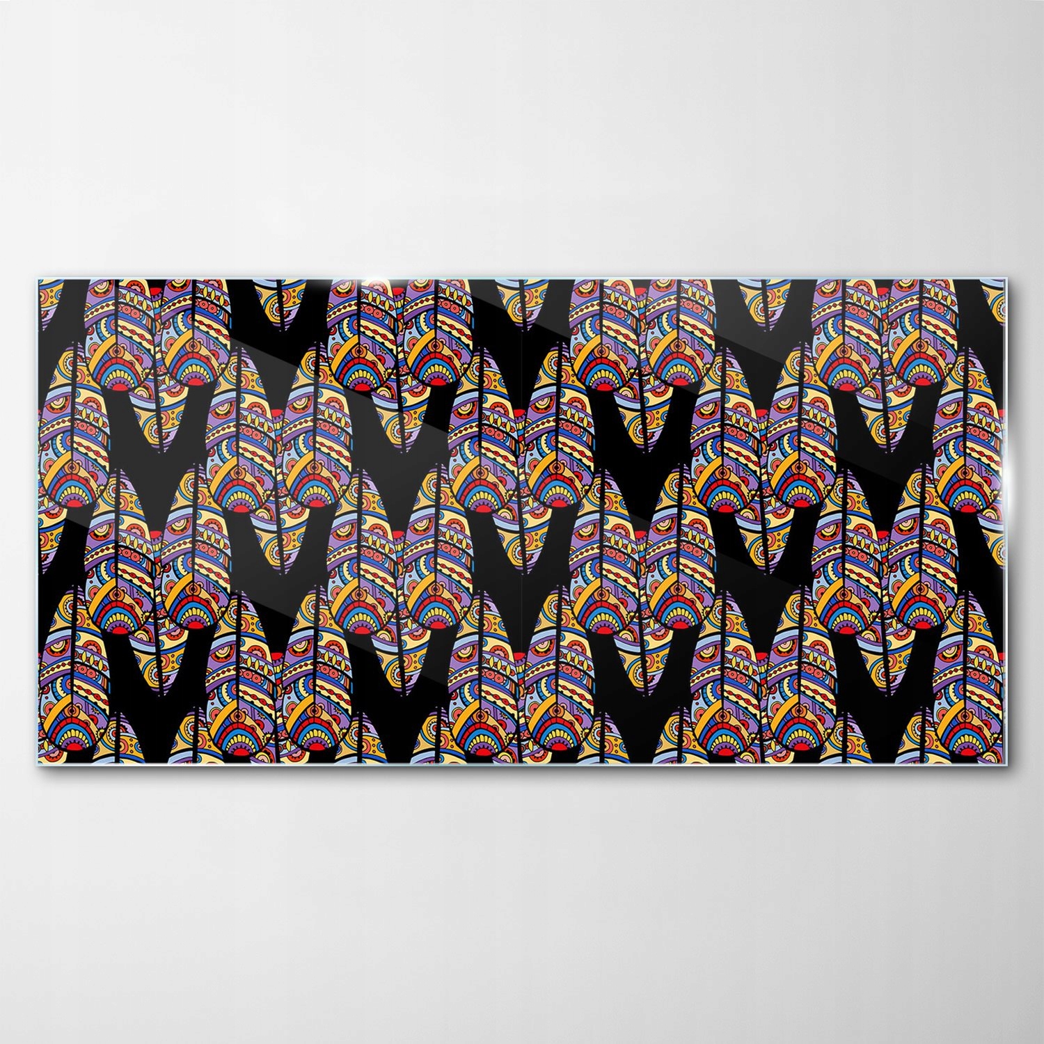 

Hartowany Obraz Szklany Plemię Art Sztuka 100x50