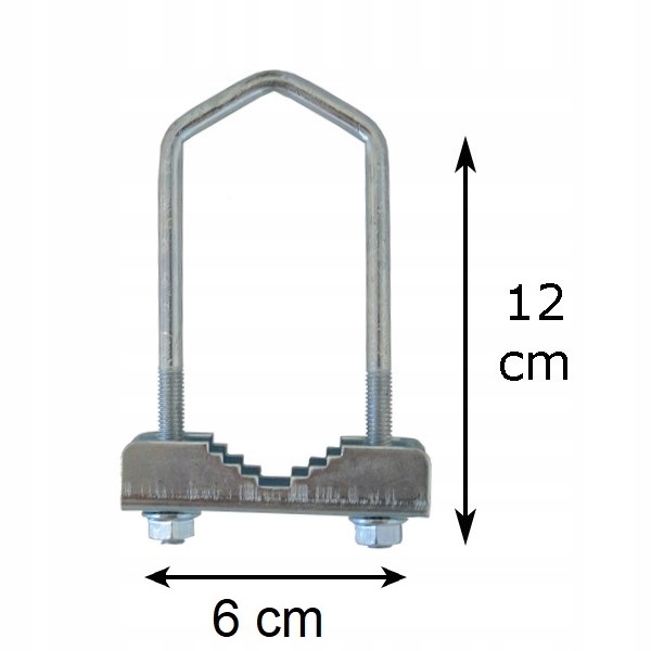 

Cybant antenowy obejma uchwyt duży ocynk 12cm