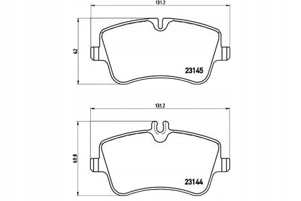 Brembo Brzdové Destičky Mercedes W203 C-třída 00-0