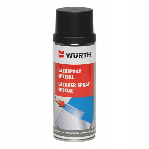 Lakier specjalny wysokotemperaturowy żaroodporny Wurth 400ml Czarny Mat