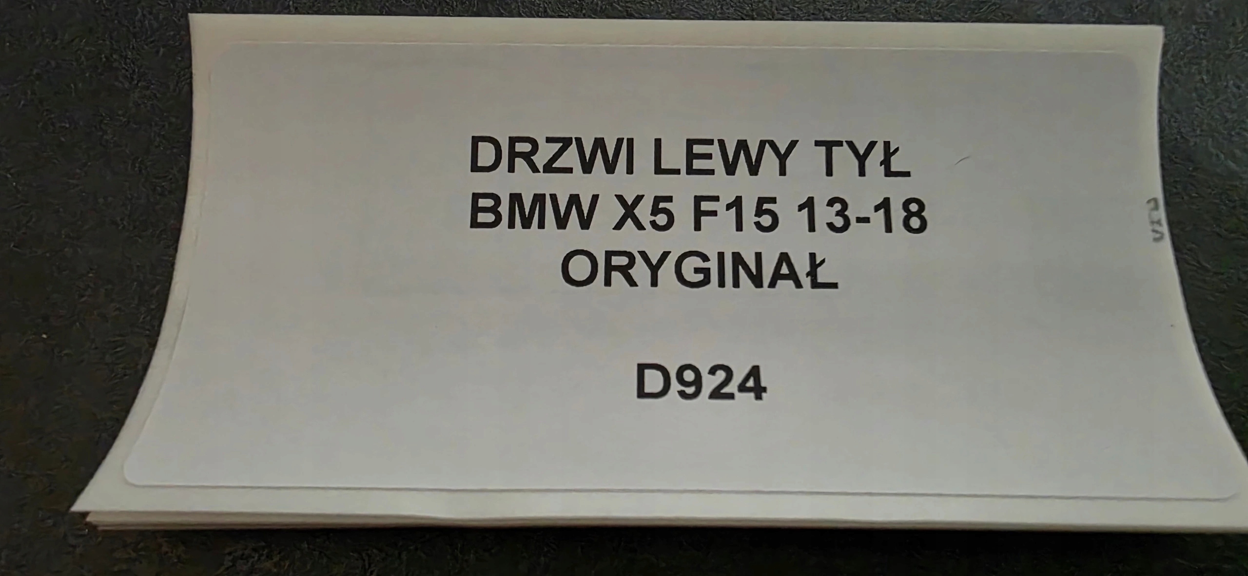 Tür links heck BMW X5 F15 13-18 Original