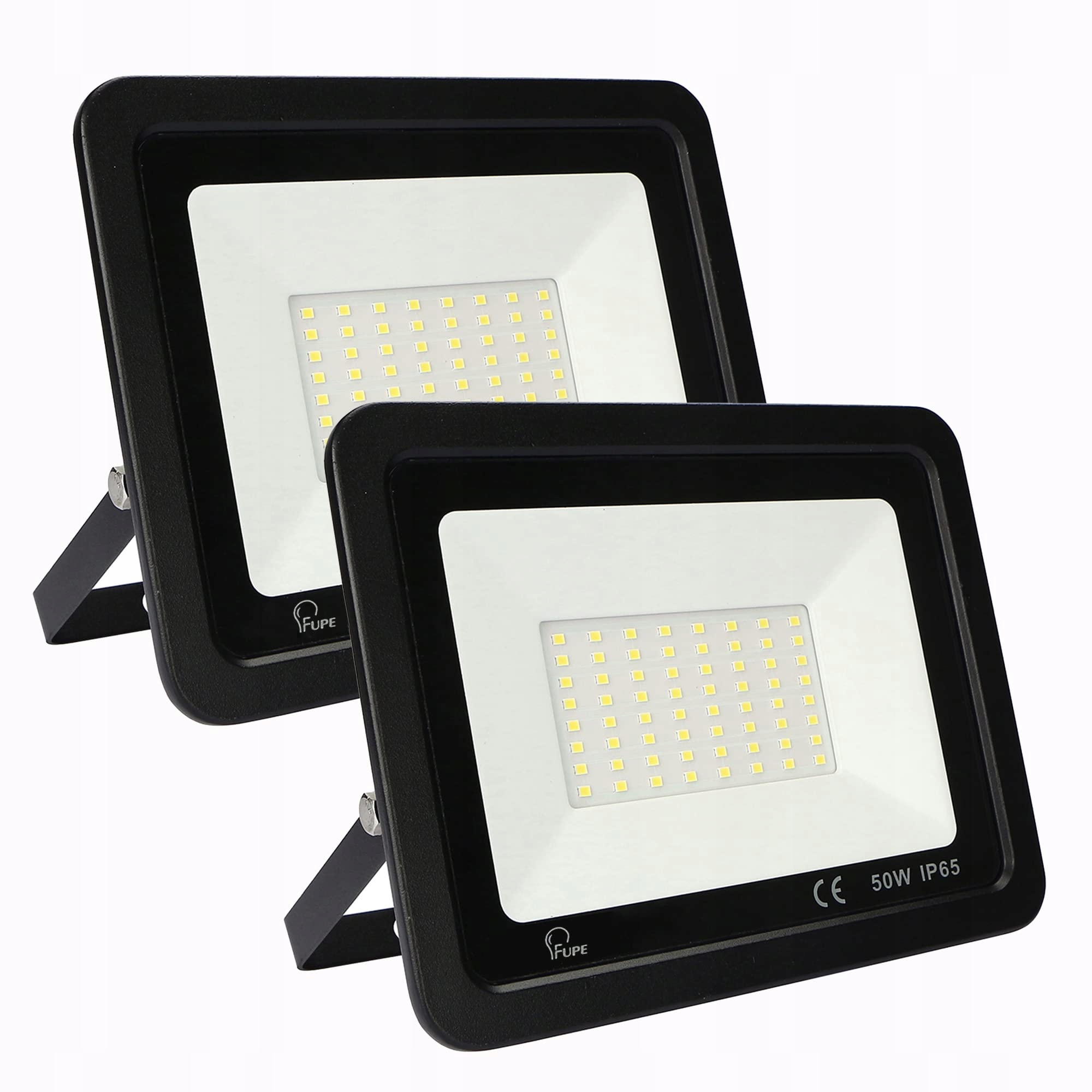 Naświetlacz LED 2x50W 5000lm 6500K IP65 Czarny Garaż MILLE LUCCIOLE