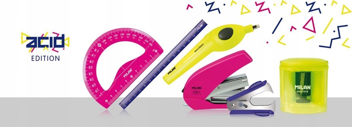 ZESTAW GEOMETRYCZNY 4 el ACID MILAN 30cm NIEBIESKI Kod producenta 359801 nieb