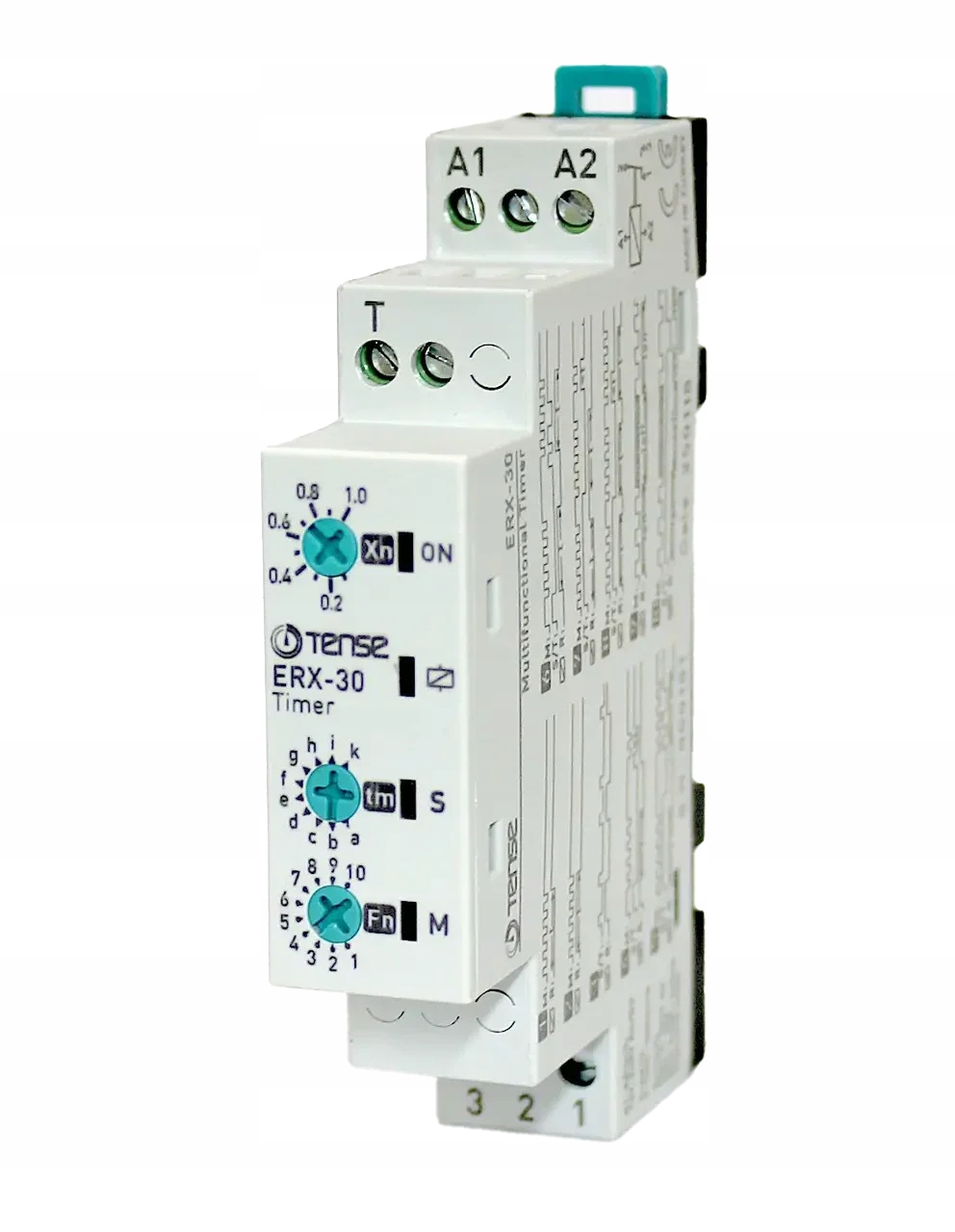 Multifunkční časové relé čas.rozsah: 0.1 s 30 h 12V-240V Ac/dc