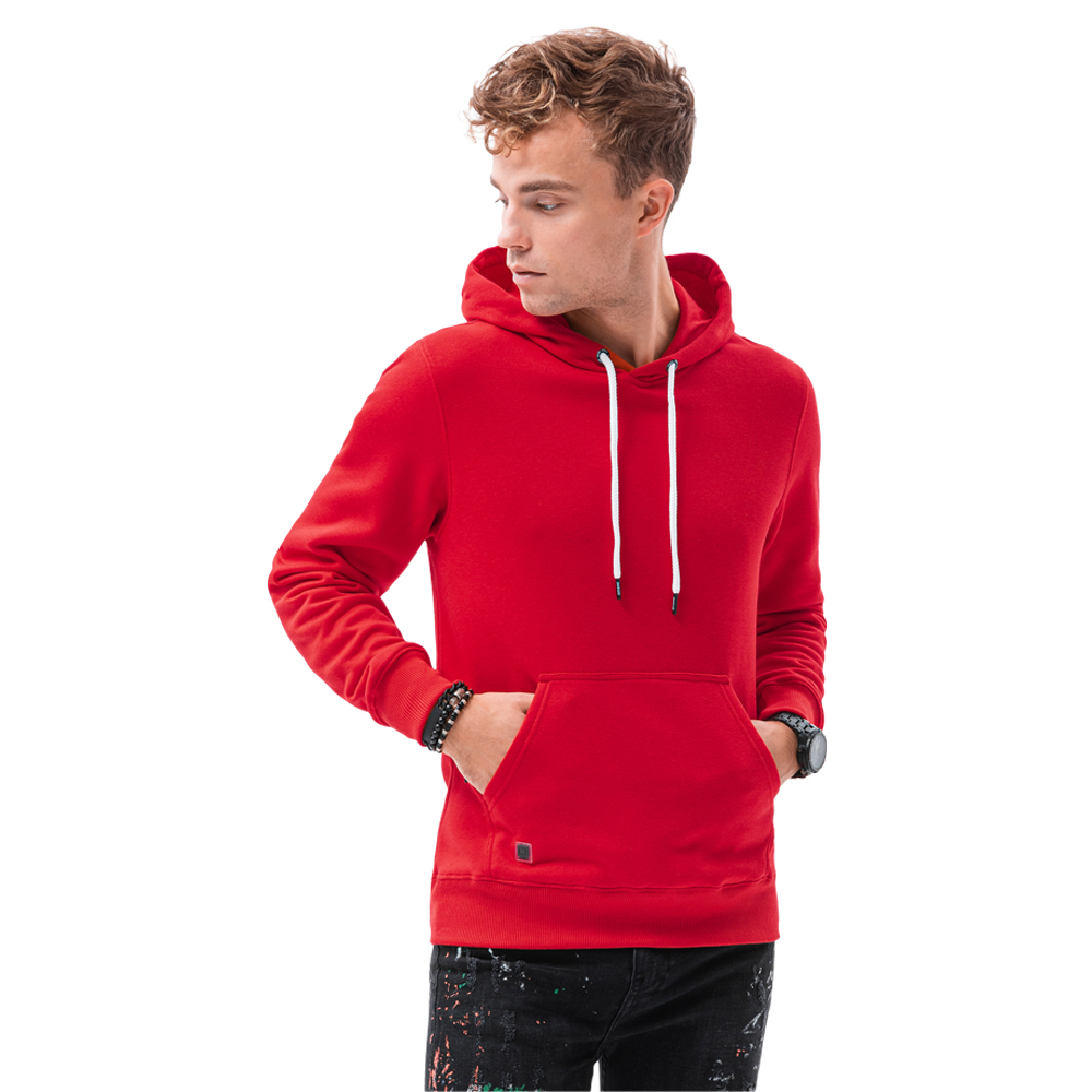

Bluza męska z kapturem Basic B979 czerwona XL