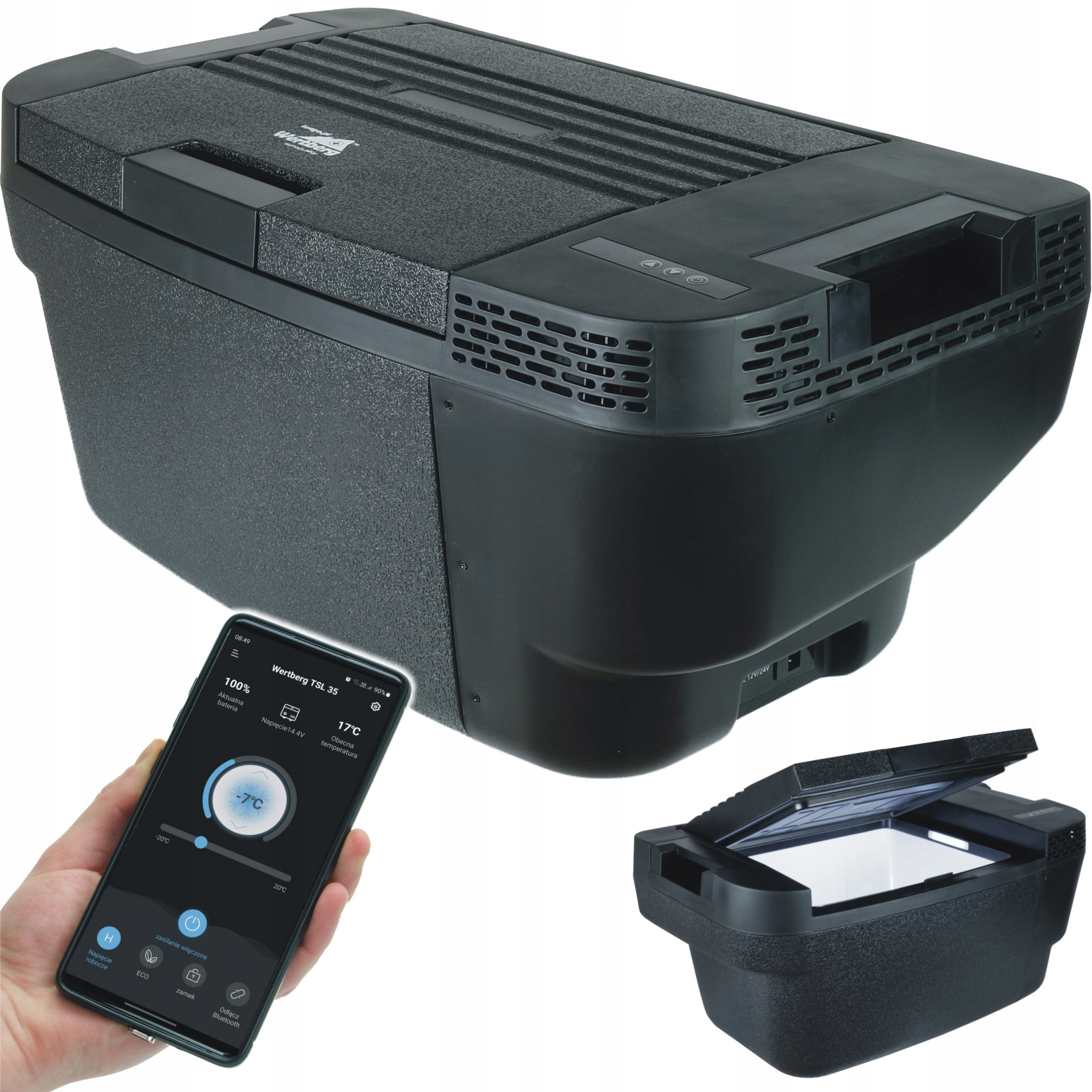 35L lodówka zamrażarka samochodowa TSL35 Bt -20°C bluetooth Tesla model Y