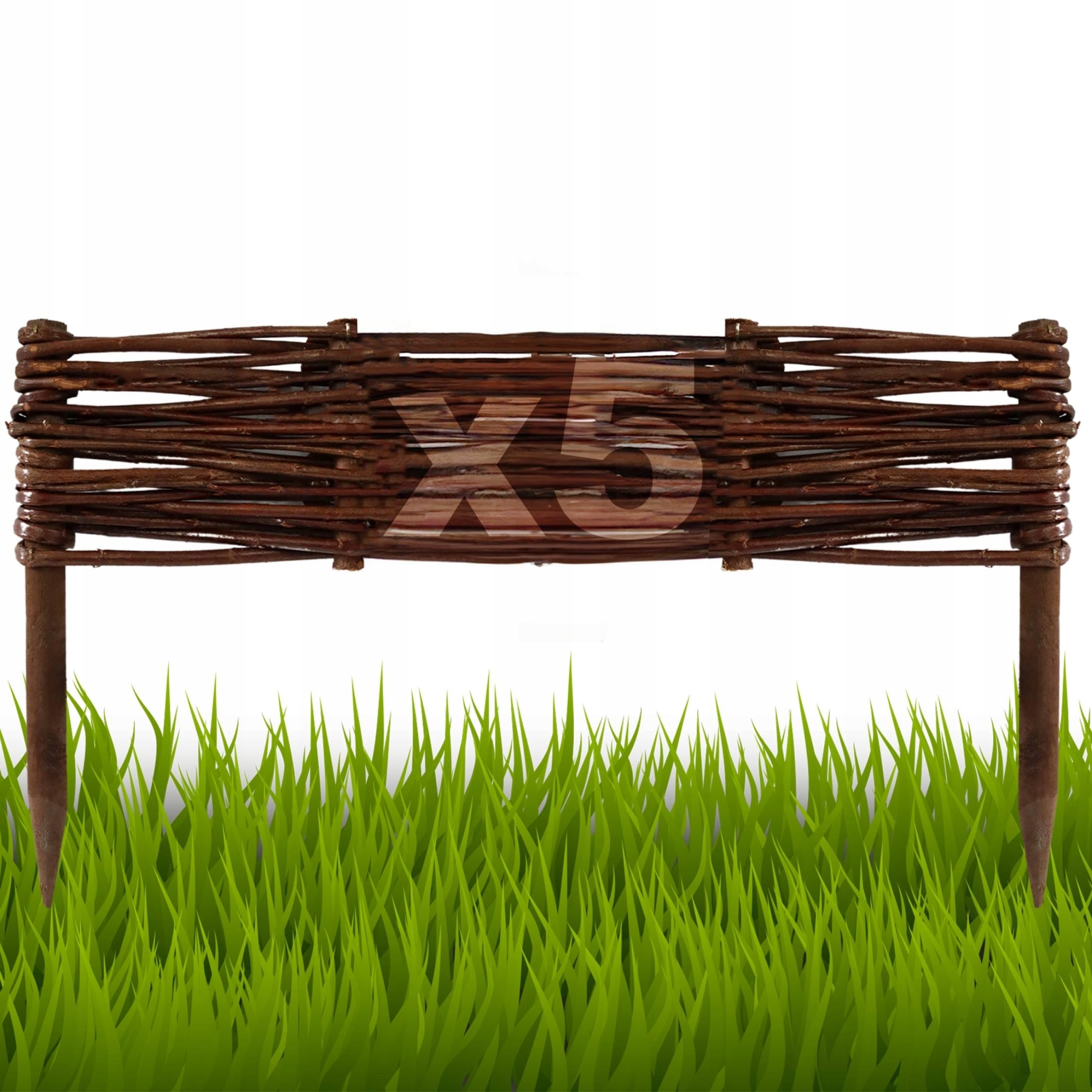 5 kusů Palisáda, plot trávníkový lem 10/50 cm Výrobce