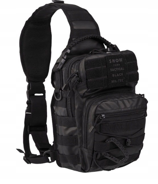 Mil-Tec Plecak na Jedno Ramię 10L Taktyczna Czerń