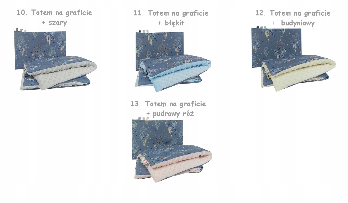 KOMPLET KOCYK MINKY 75x100 + PODUSZKA DUŻO WZORÓW! Marka Belbi