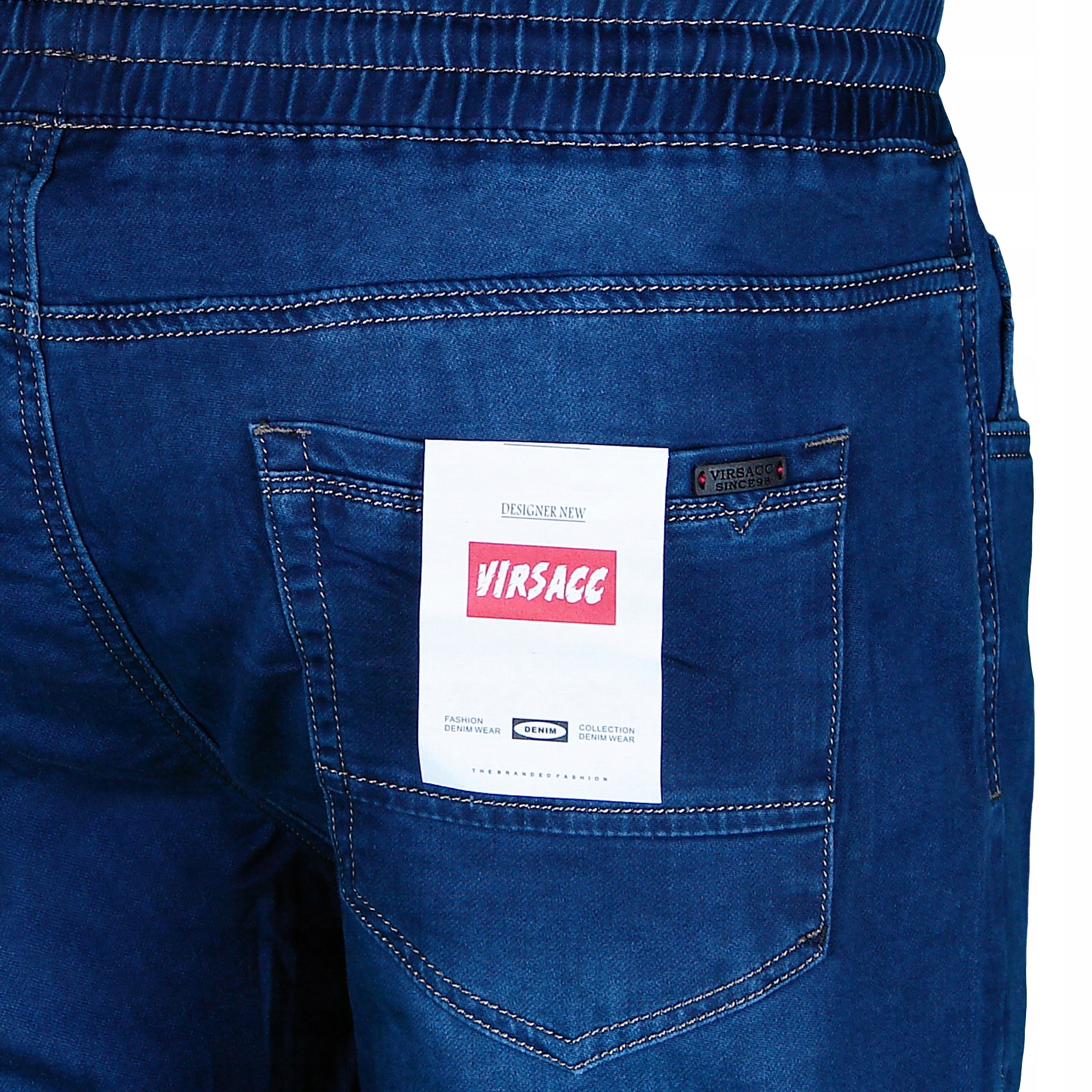 SPODNIE MĘSKIE JOGGER JEANS W39 ROZMIAR 3XL Kolor niebieski
