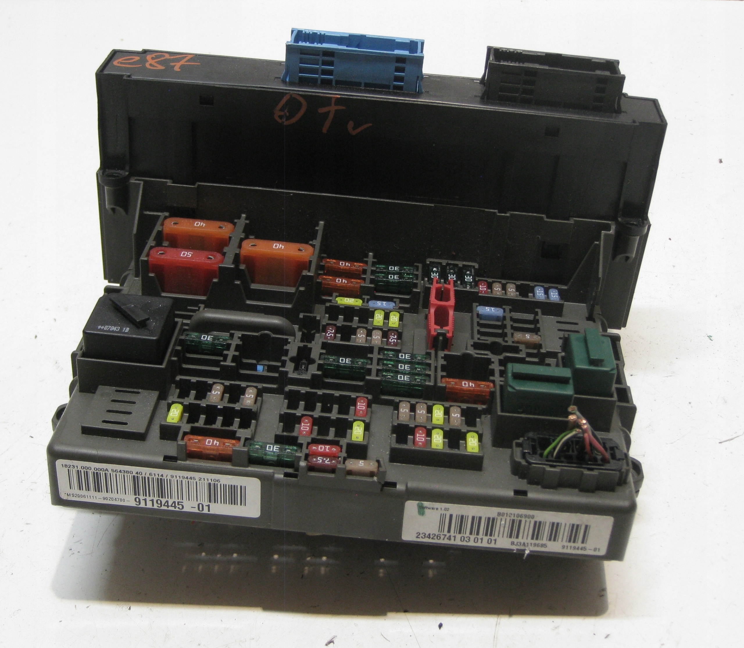 BMW E87 5D 07R comfort control unit control unit compartment of fuses 9119445