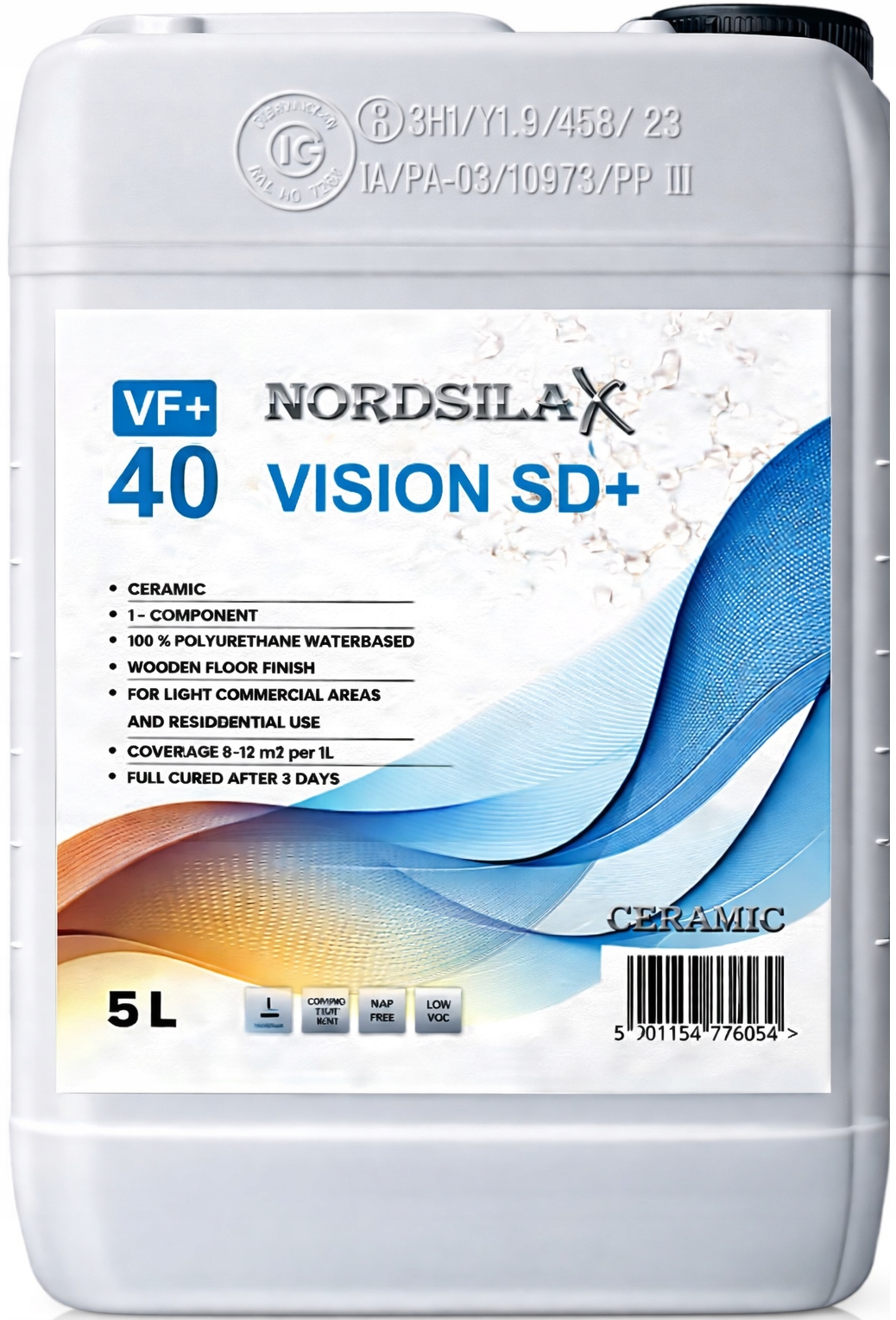 Nordsilax Vision Sd+ 40 Polomat 5L keramický tvrdý vodný lak 1K