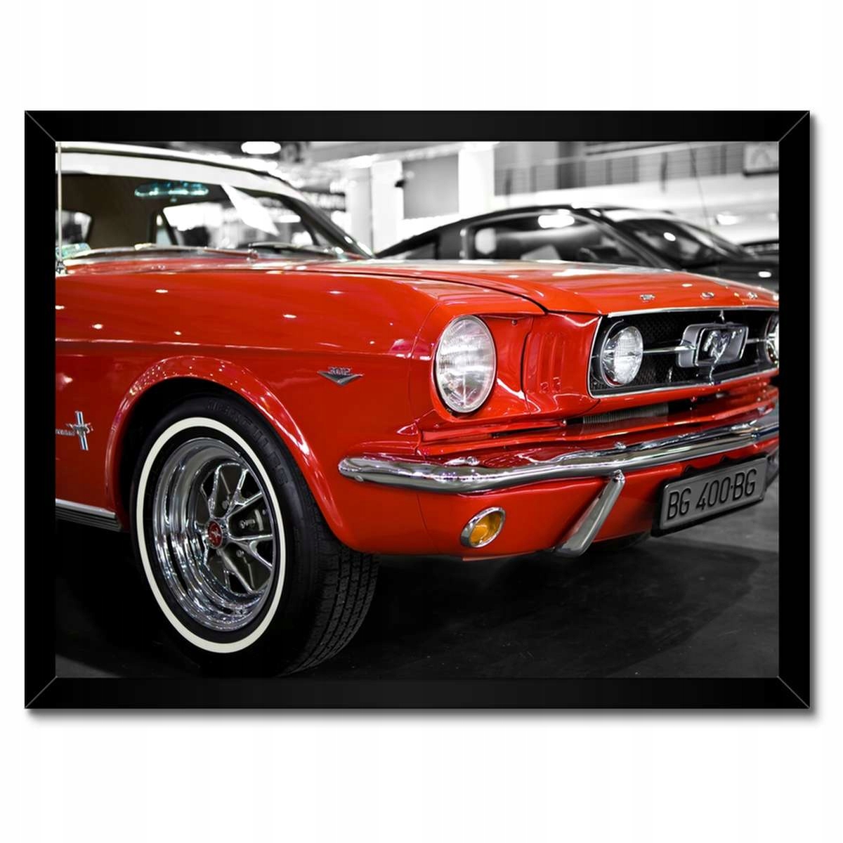 Plakáty v rámu 40x30 Červený Mustang