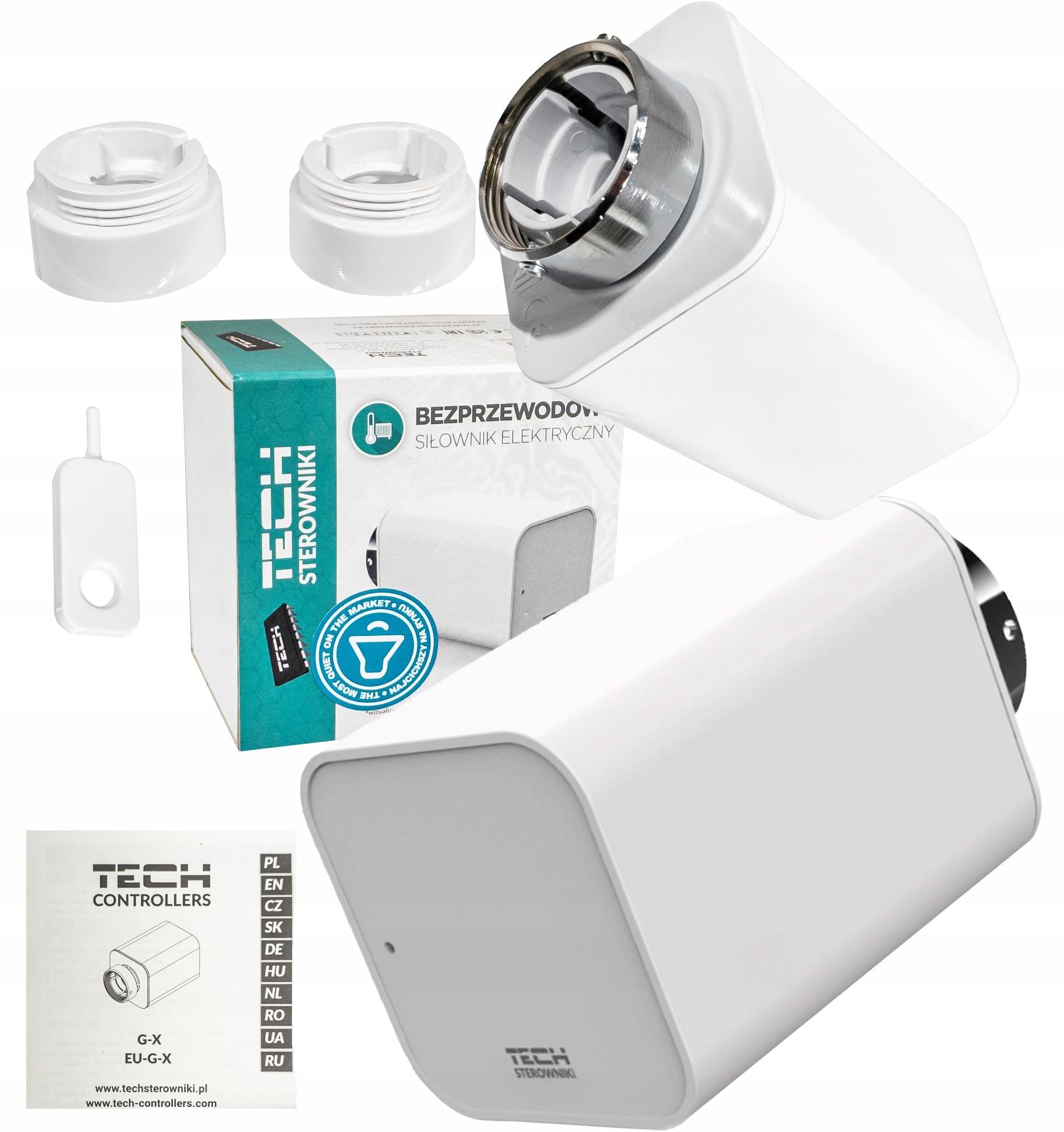 Elektrická Hlavice G-x Bezdrátový Radiátorový Pohon Baterie 2xAA1,5v