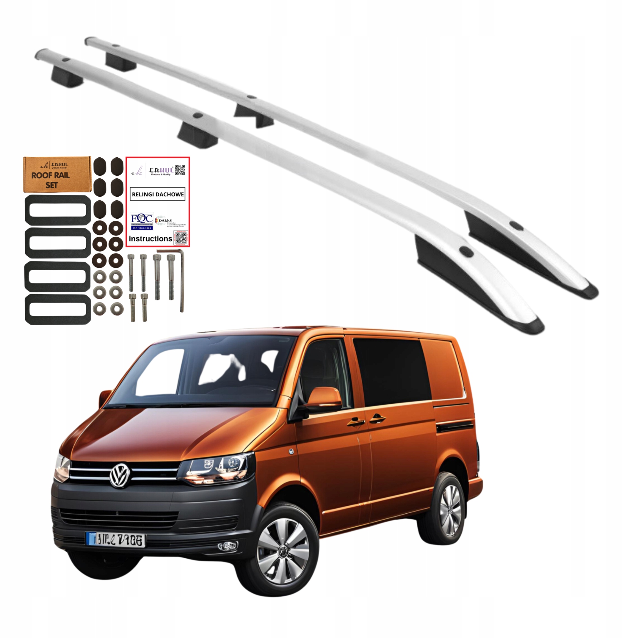 Střešní nosiče Volkswagen Transporter T5 T6 Short Krátké od roku 2003 Robustní