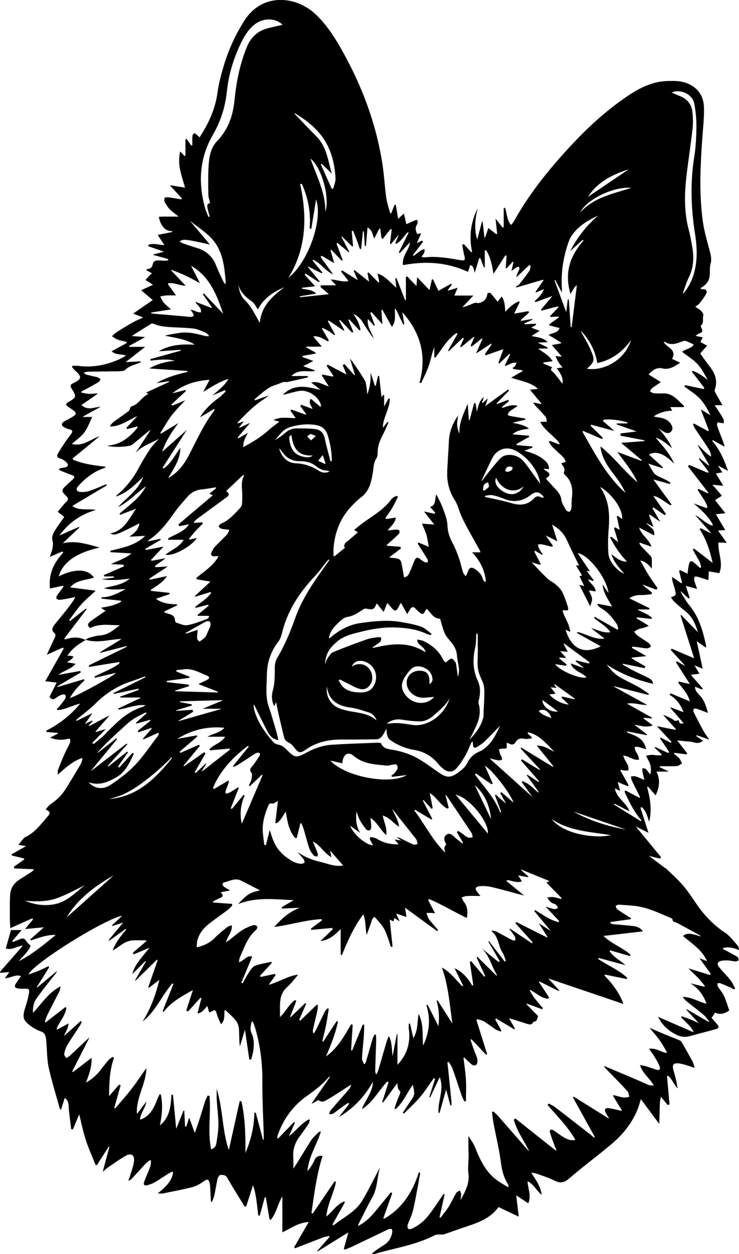 Pes německý ovčák kovová nástěnná dekorace Kovová Tabule